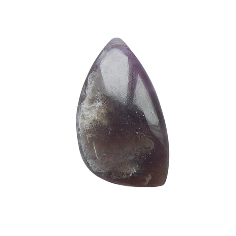 Natural Amethyst Gemstone Cabochon 38x22x7mm, 8.5g - MyGemGarden