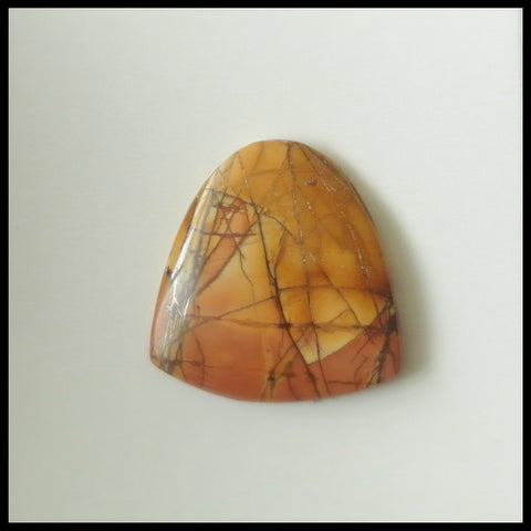 Natural Multi- Color Picasso Jasper Gemstone Cabochon, 19x18x4 mm, 2.8g - MyGemGarden