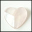 Carved Rose Quartz Heart Shape Gemstone Cabochon, 25x24x7mm, 6.1g - MyGemGarden