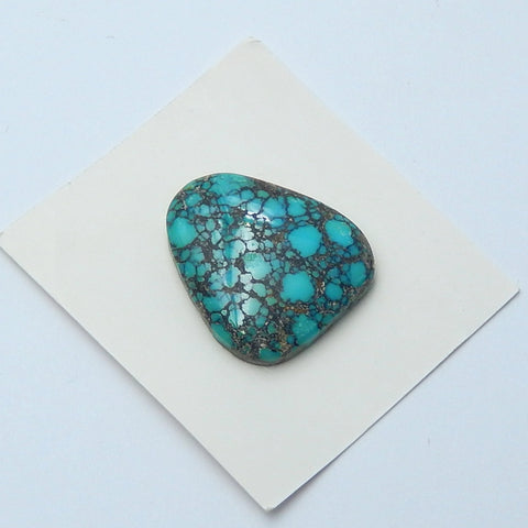 Natural Turquoise Gemstone Cabochon, 21x18x5mm, 3g - MyGemGarden