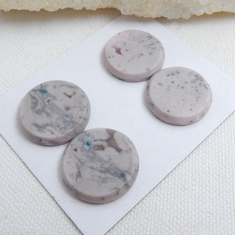 2 Pairs Natural Purple Agate Gemstone Cabochon Pairs, 22x4mm,21x4mm,12.75g - MyGemGarden