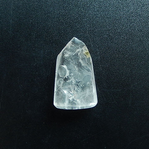 New Design White Quartz Carved Gemstone Cabochon, 59x36x20mm, 47.5g - MyGemGarden