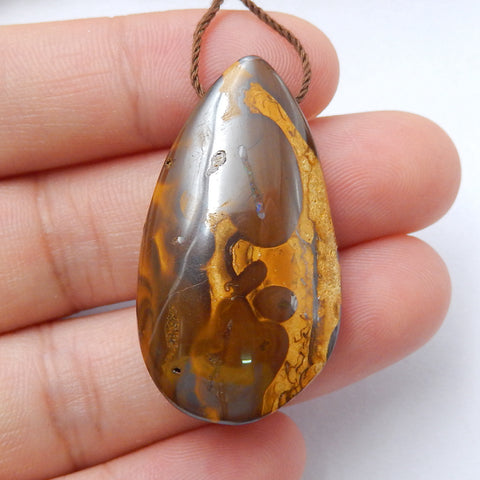 Natural Boulder Opal drop Pendant Bead