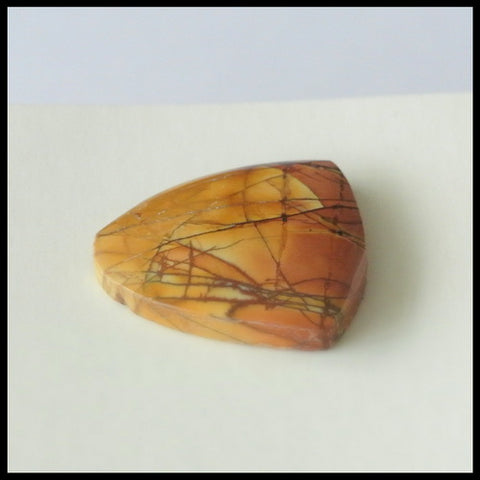 Natural Multi- Color Picasso Jasper Gemstone Cabochon, 19x18x4 mm, 2.8g - MyGemGarden