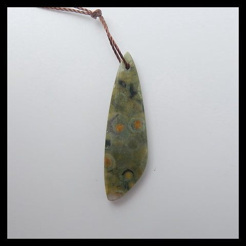 SALE, 3 pcs Natural Ocean Jasper Glued Pendant, Set, 44x12x5mm, 35x10x4mm, 8.9g - MyGemGarden