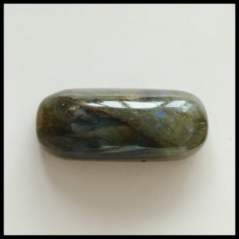 Natural Labradorite Gemstone Cabochon, 26x11x9mm, 5.4g - MyGemGarden