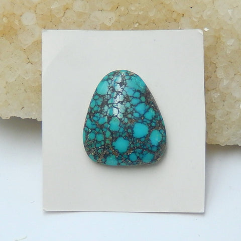 Natural Turquoise Gemstone Cabochon, 21x18x5mm, 3g - MyGemGarden