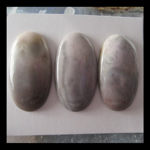 3pcs Agate Cabochons,35x20x6mm,20g - MyGemGarden