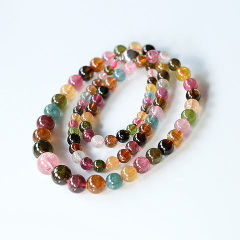 Fashion Tourmaline Loose Bead Necklace 51cm, 34.5g - MyGemGarden