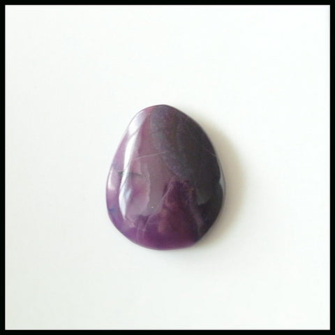 Natural Sugilite Gemstone Cabochon, 17x14x5mm, 2.5g - MyGemGarden