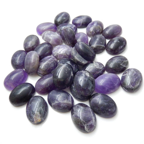 1 Piece Oval Gemstone Cabochon, Amethyst, Obsidian, Tiger's Eye, Red Tiger's Eye, Red Agate, Serpentine and Mookaite, about 20x15x7mm, 3-4g - MyGemGarden