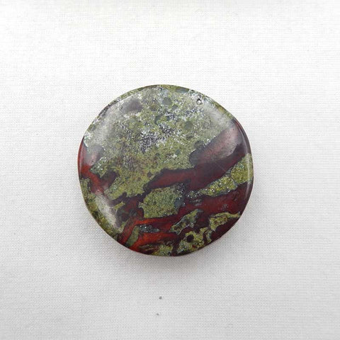 Natural Dragon Blood Stone Carved tiger head Pendant Bead 45x45x15mm, 48.4g