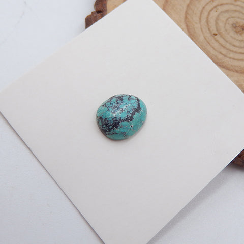 Cabochon de pierre gemme exquise turquoise naturelle, 10x9x4 mm, 0,6 g