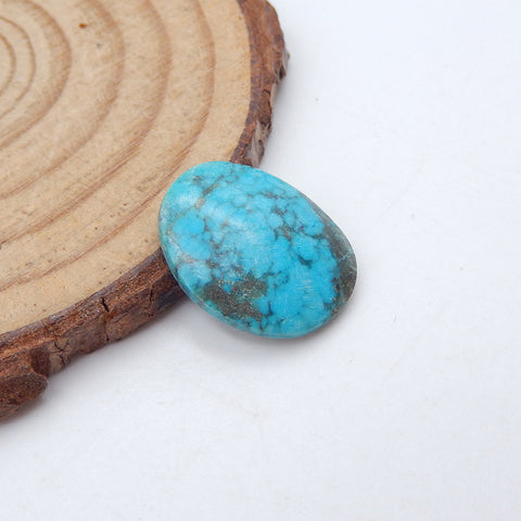 Natural Turquoise Cabochon 17x13x3mm, 1.1g