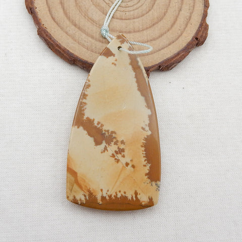 Natural Owyhee Jasper Pendant Bead 58x30x7mm, 17.5g