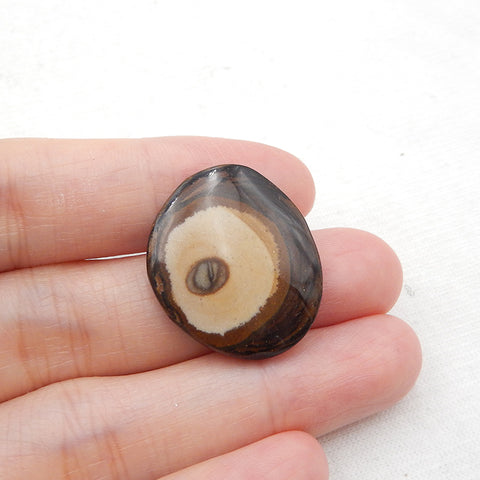 Natural Biggs Jasper Cabochon 24x21x4mm, 4g