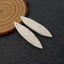 Natural Howlite Earring Beads 43x11x4mm, 6.4g