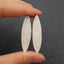 Natural Howlite Earring Beads 43x11x4mm, 6.4g