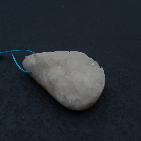 Natural Crystal Pendant Bead 40x26x18mm, 21.1g