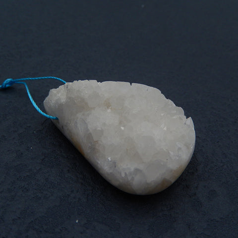 Natural Crystal Pendant Bead 40x26x18mm, 21.1g