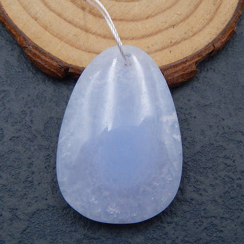 Natural Crystal Pendant Bead 37X26X10mm, 13.4g