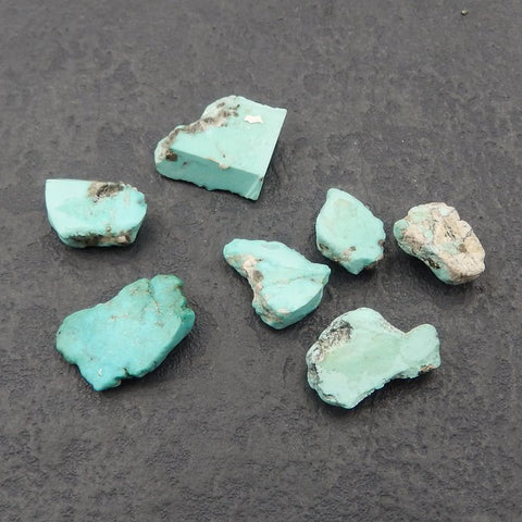 7 PCS Natural Turquoise Cabochon,16x14x6mm,12x10x5mm, 9.2g