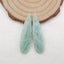 Natural Amazonite Earring Beads 39x10x4mm, 5.3g