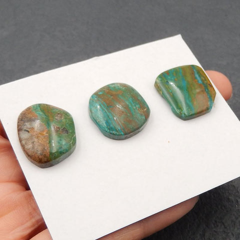 3 PCS Natural Blue Opal Cabochon 19x15x5mm, 7g