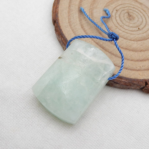 Natural Hemimorphite Pendant Bead 28x19x8mm, 10g