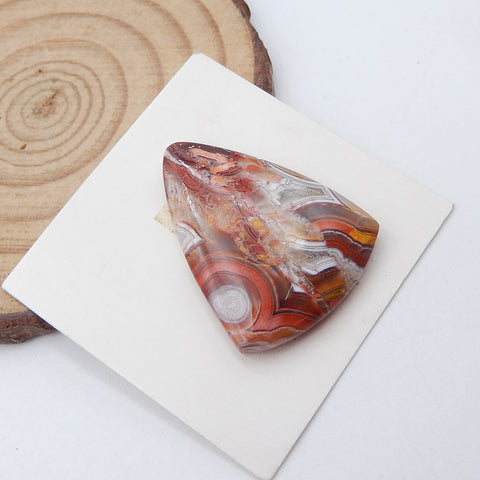 Natural Crazy Lace Agate Cabochon 28x22x5mm, 4.7g