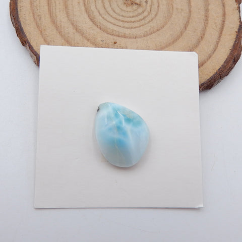 Natural Larimar Cabochon 16x13x5mm, 1.5g