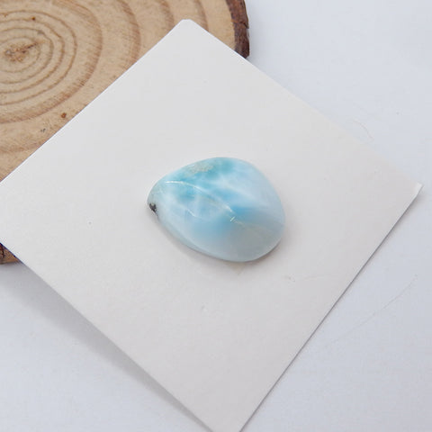 Natural Larimar Cabochon 16x13x5mm, 1.5g