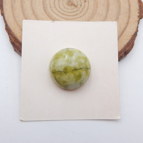 Natural Serpentine Cabochon 16x7mm, 4.6g