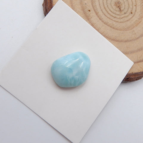 Natural Larimar Cabochon 15x12x5mm, 2g