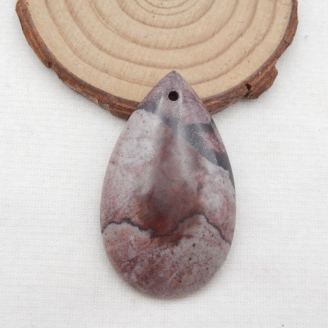 Chohua Jasper Teardrop Gemstone Pendentif Pierre, 50x29x8mm,15.9g