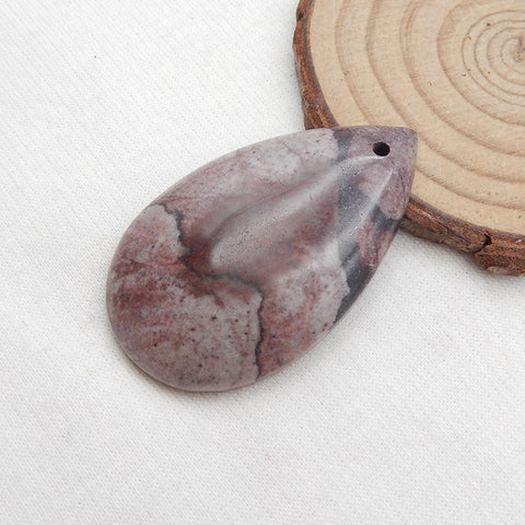 Chohua Jasper Teardrop Gemstone Pendentif Pierre, 50x29x8mm,15.9g