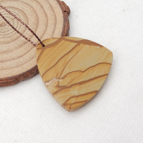 Natural Owyhee Jasper Pendant Bead 35x5mm, 11.7g