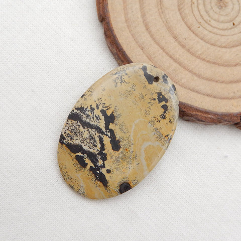 Cabochon de pierres précieuses ovales en jaspe Chohua, 37 x 25 x 3 mm, 5,3 g