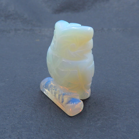 Opalite Carved owl 40x30x20mm, 34g