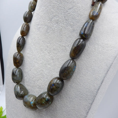 Collier de pierres précieuses de labradorite naturelle, collier de bijoux, collier réglable.