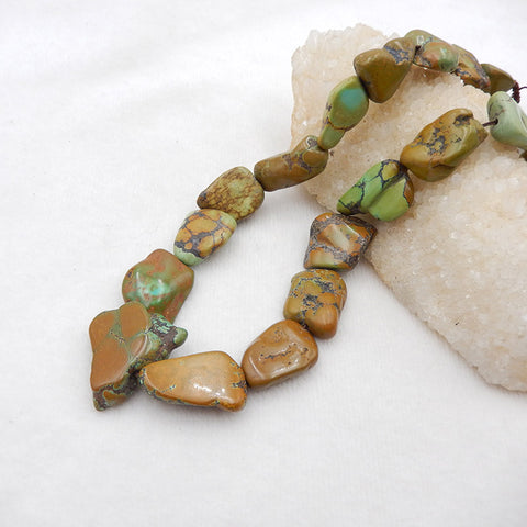 Raw Gemstone Necklaces, Turquoise Gemstone Necklaces Necklace, Adjustable Necklace, 18-26 inch, 82.5g