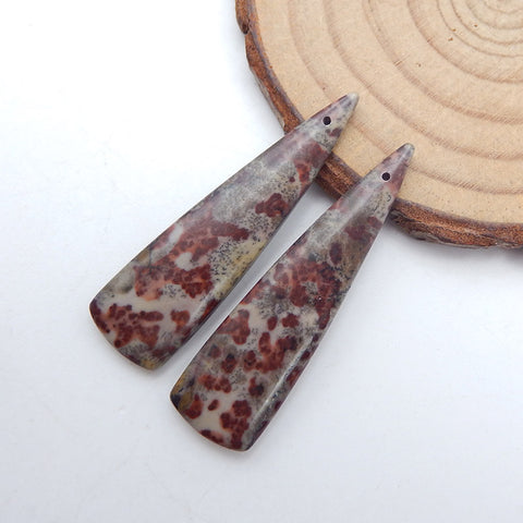 Natural Chohua Jasper Earring Beads 41x11x4mm, 5.8g