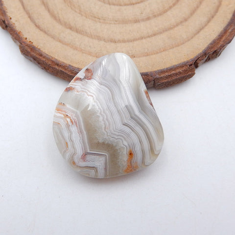 Natural Crazy Lace Agate Cabochon 25X22X8mm, 7.9g