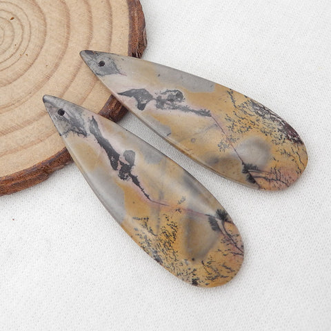 Natural Chohua Jasper Earring Beads 48X16X4mm, 9.6g