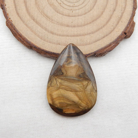 Natural Biggs Jasper Cabochon 33X22X4mm, 5.1g