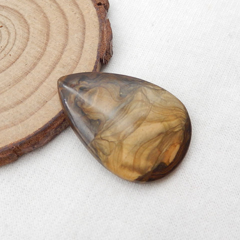 Natural Biggs Jasper Cabochon 33X22X4mm, 5.1g