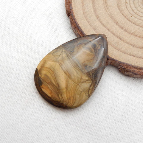 Natural Biggs Jasper Cabochon 33X22X4mm, 5.1g