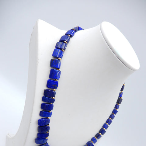 Natural Lapis Lazuli Jewelry Necklace ,Adjustable necklace.