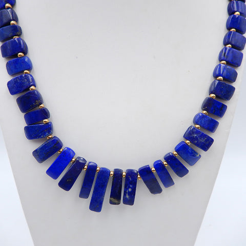 Natural Lapis Lazuli Jewelry Necklace ,Adjustable necklace.