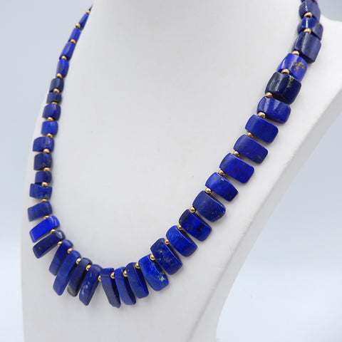 Natural Lapis Lazuli Jewelry Necklace ,Adjustable necklace.